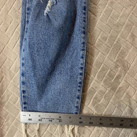 Cello Womens 13 Denim Jeans Blue Skinny Distressed Knees Fray High Rise Stretch - Picture 10 of 15